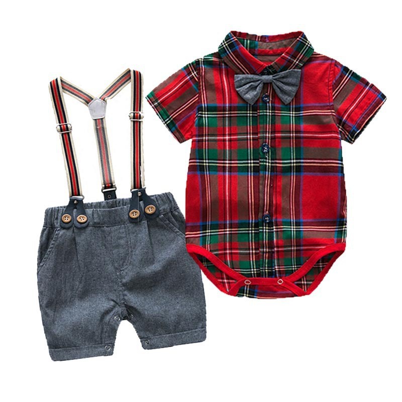Baby Bow Tie & Romper Set
