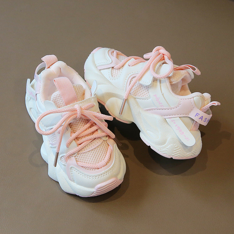 Kids’ Chunky Sneakers – Breathable Mesh Trainers with Soft Sole