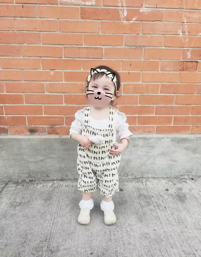 Striped Bear Romper