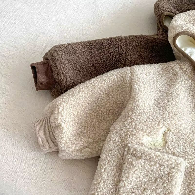 Baby & Toddler Teddy Fleece Hooded Jacket