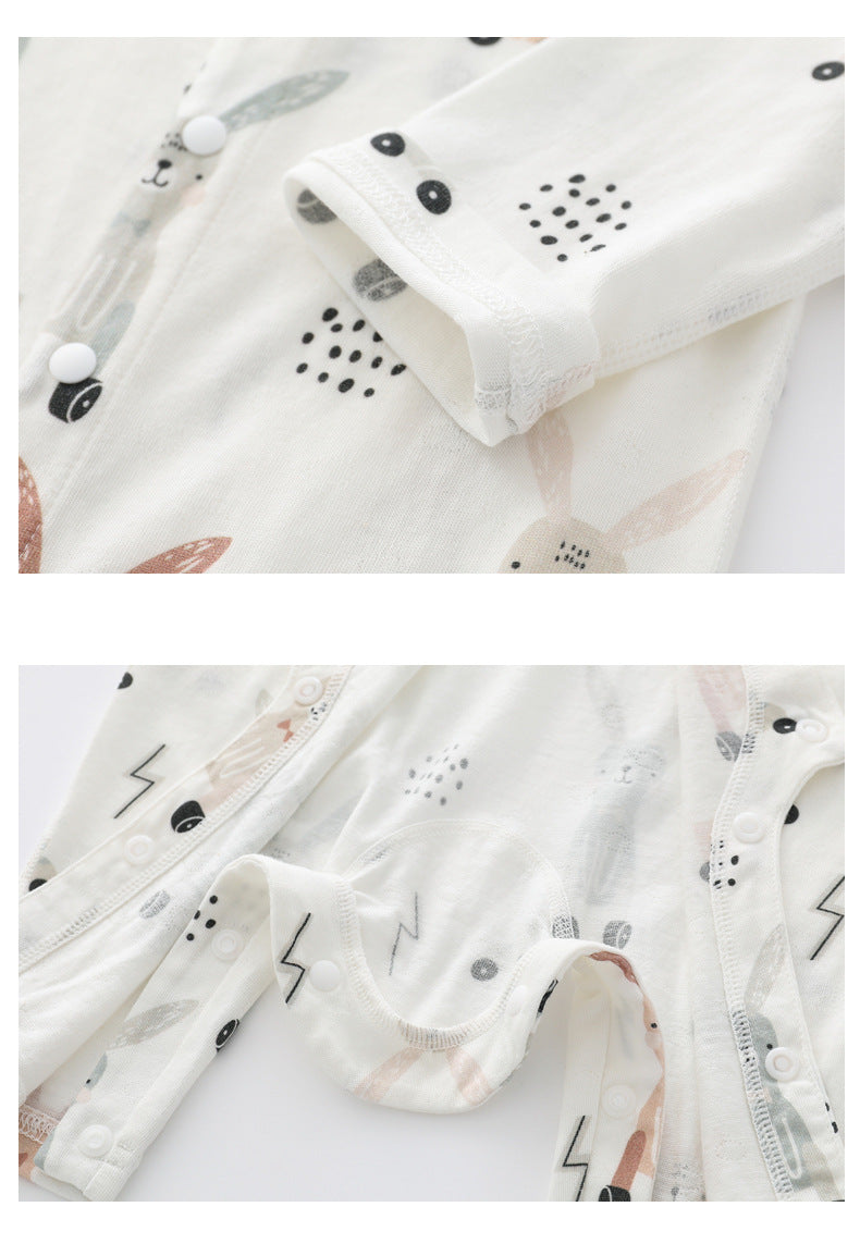 Bamboo Fiber Baby Jumpsuit – Nordic & Rabbit Prints