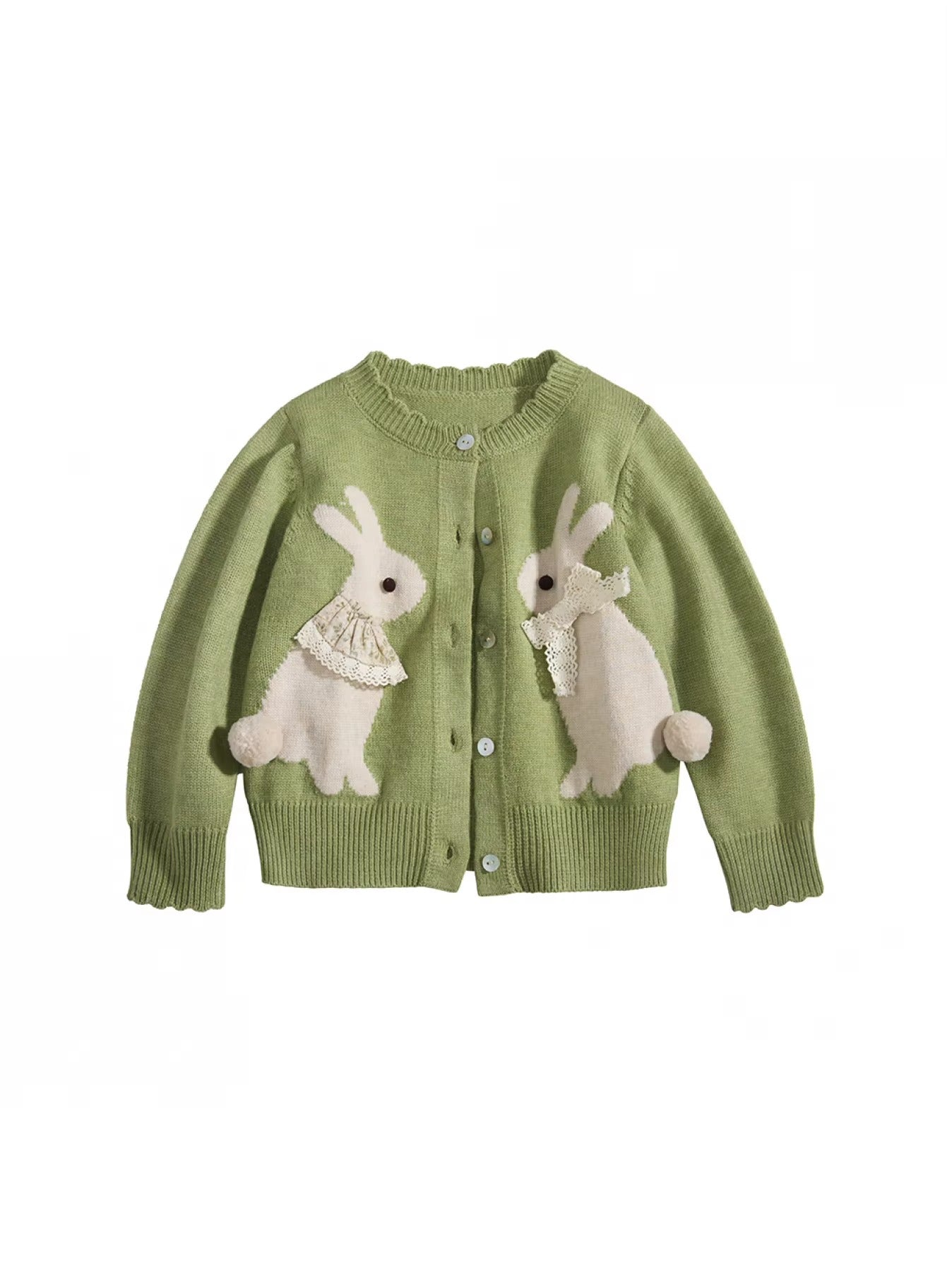 Girls Bunny Knit Cardigan