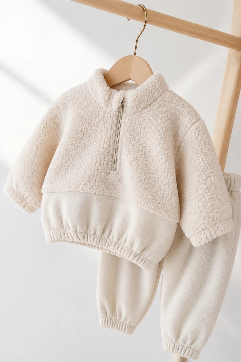 Baby & Toddler Apricot Wool Fleece Thermal Set