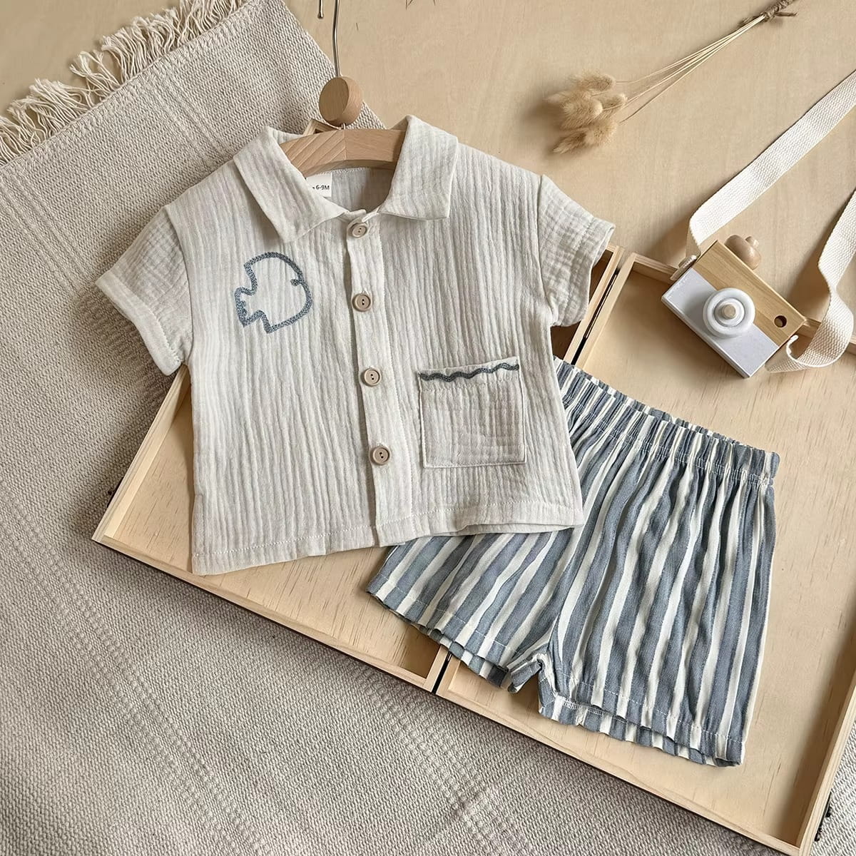 Baby Boy Linen Summer Set