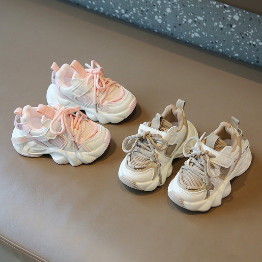 Kids’ Chunky Sneakers – Breathable Mesh Trainers with Soft Sole