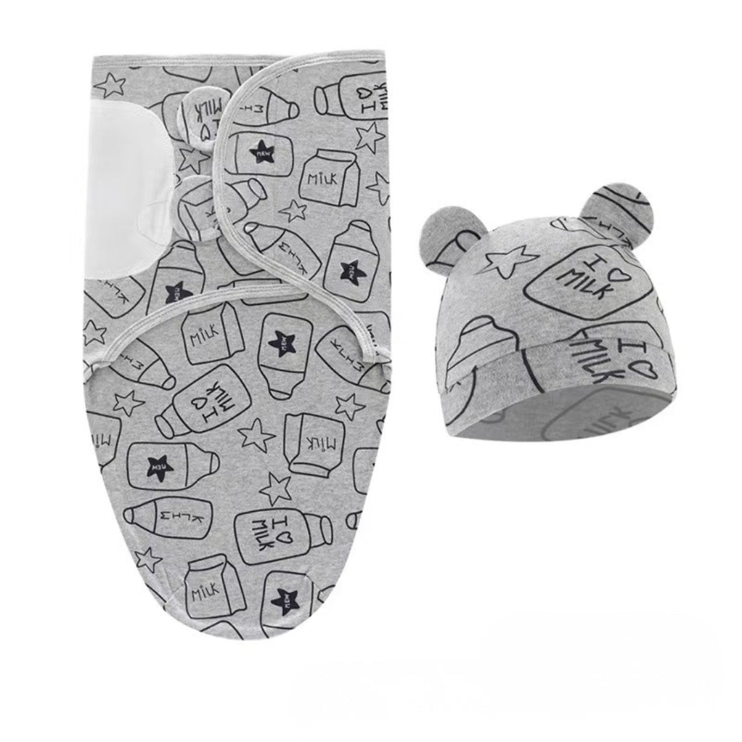 Baby Organic Swaddle Blanket/ Baby Wrap Set
