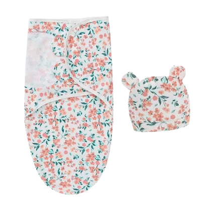 Baby Organic Swaddle Blanket/ Baby Wrap Set