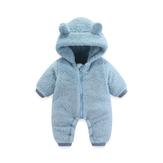 Baby Fleece Onesie Hooded Autumn and Winter