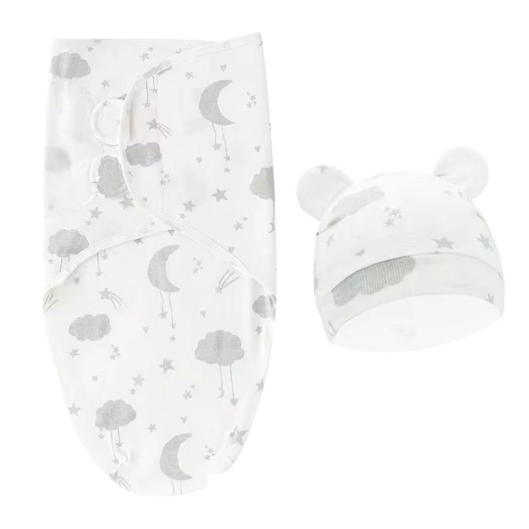Baby Organic Swaddle Blanket/ Baby Wrap Set