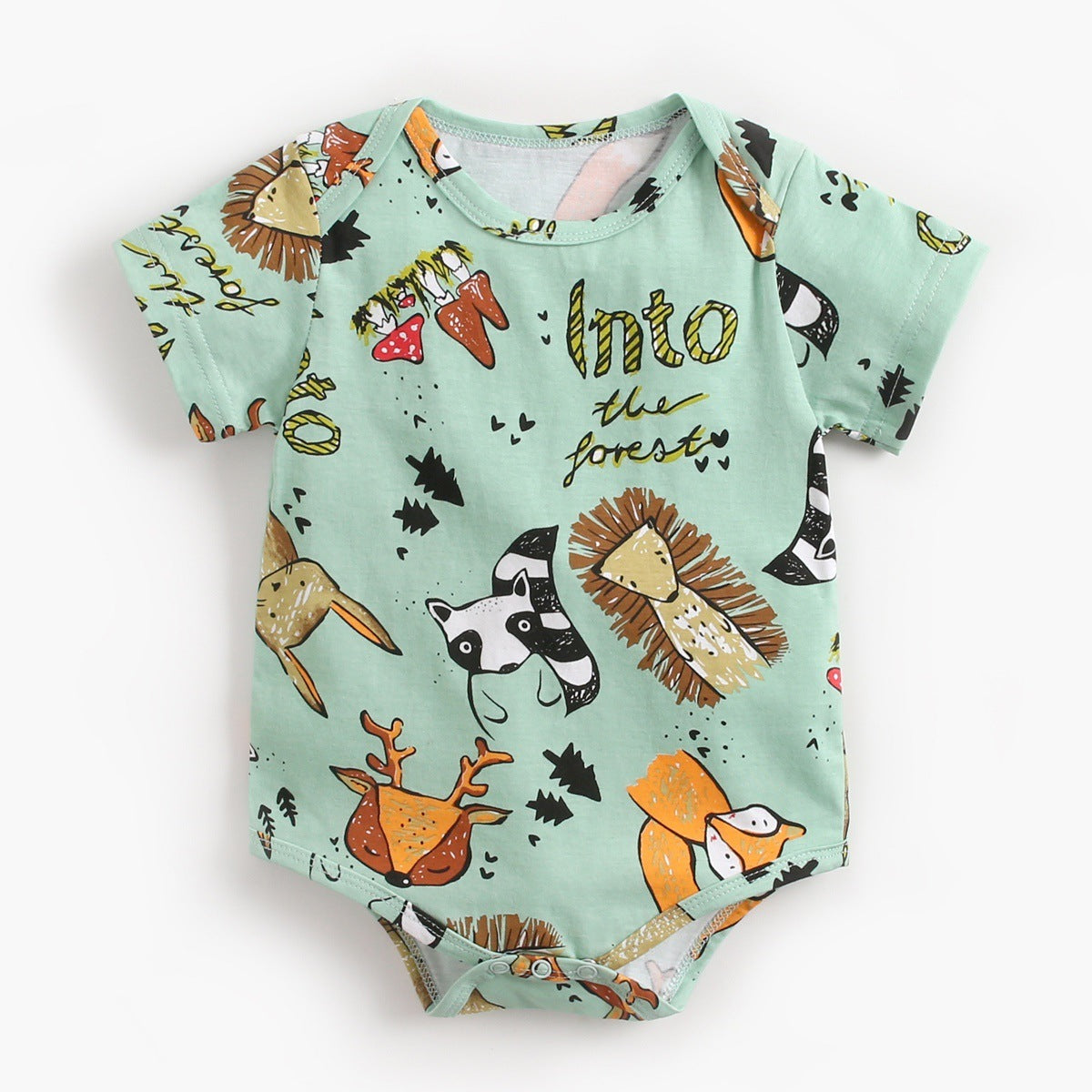 Cartoon Triangle Climbing Baby Romper – Unisex