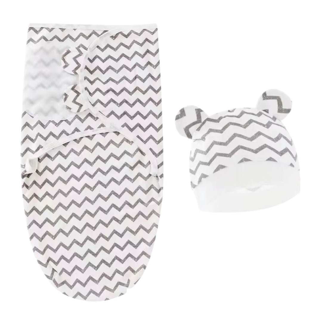 Baby Organic Swaddle Blanket/ Baby Wrap Set