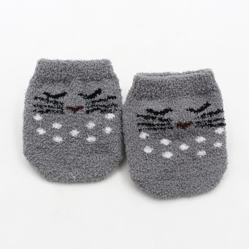 Plush Non-Slip Cartoon Baby Socks