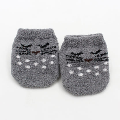 Plush Non-Slip Cartoon Baby Socks