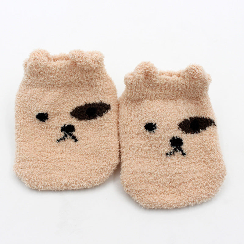 Plush Non-Slip Cartoon Baby Socks