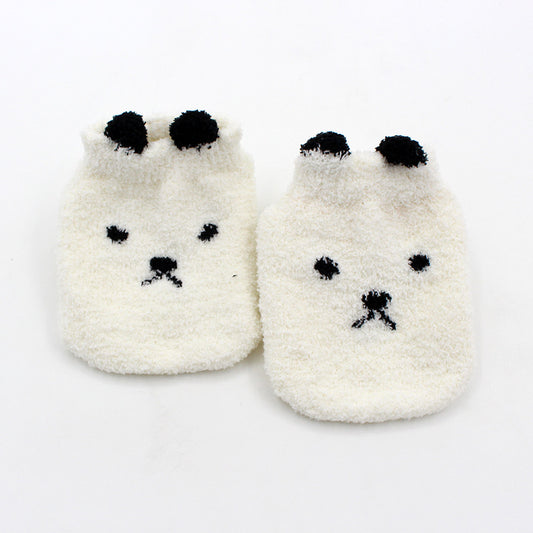 Plush Non-Slip Cartoon Baby Socks