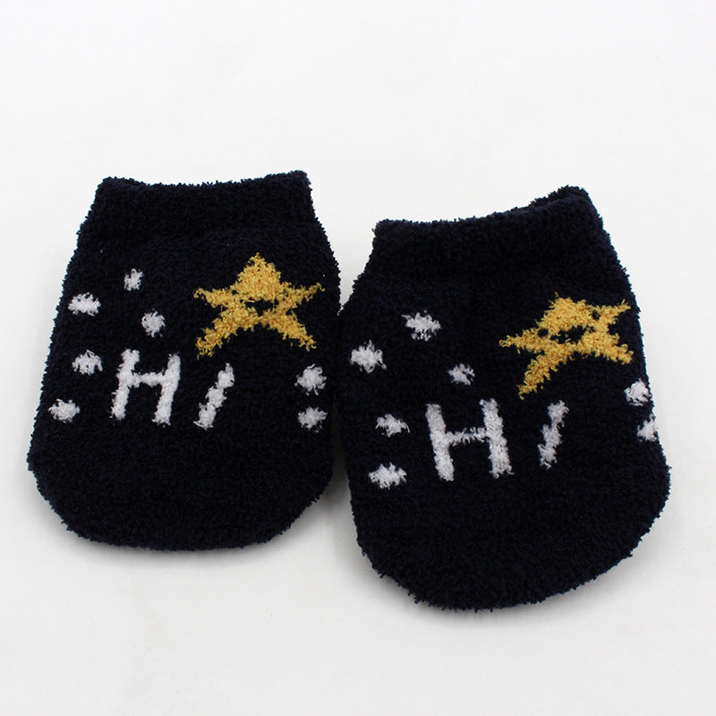 Plush Non-Slip Cartoon Baby Socks