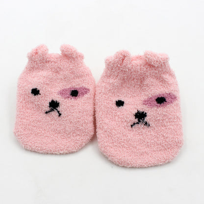 Plush Non-Slip Cartoon Baby Socks