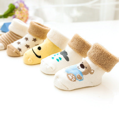 Thick & Warm Baby Tube Socks - 5 pcs set