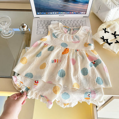 Baby Girl Ruffle Summer Dress Set
