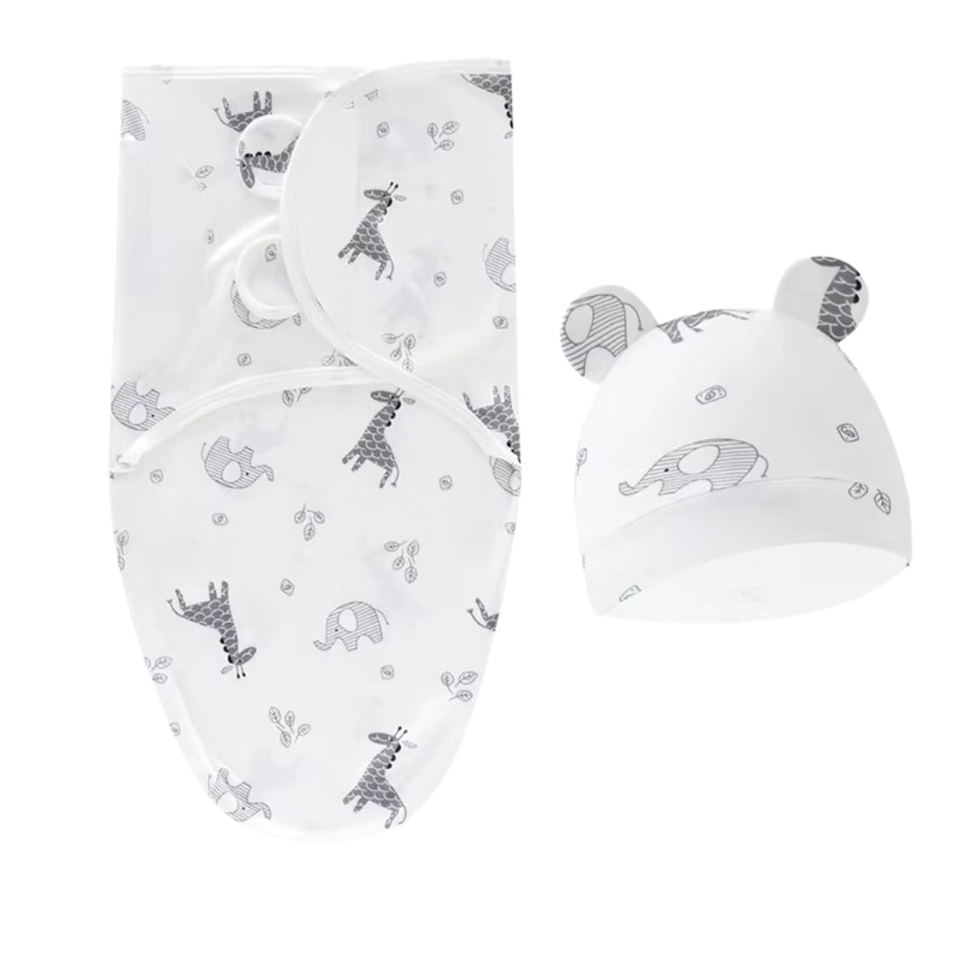 Baby Organic Swaddle Blanket/ Baby Wrap Set