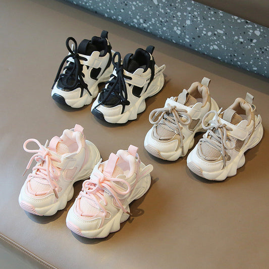 Kids’ Chunky Sneakers – Breathable Mesh Trainers with Soft Sole