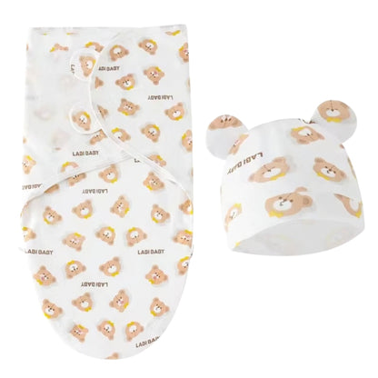 Baby Organic Swaddle Blanket/ Baby Wrap Set