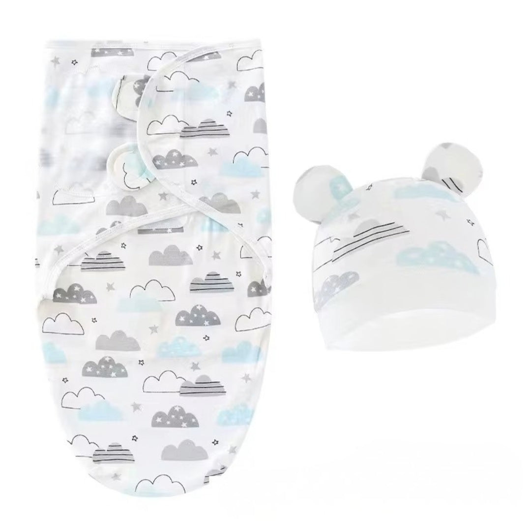 Baby Organic Swaddle Blanket/ Baby Wrap Set