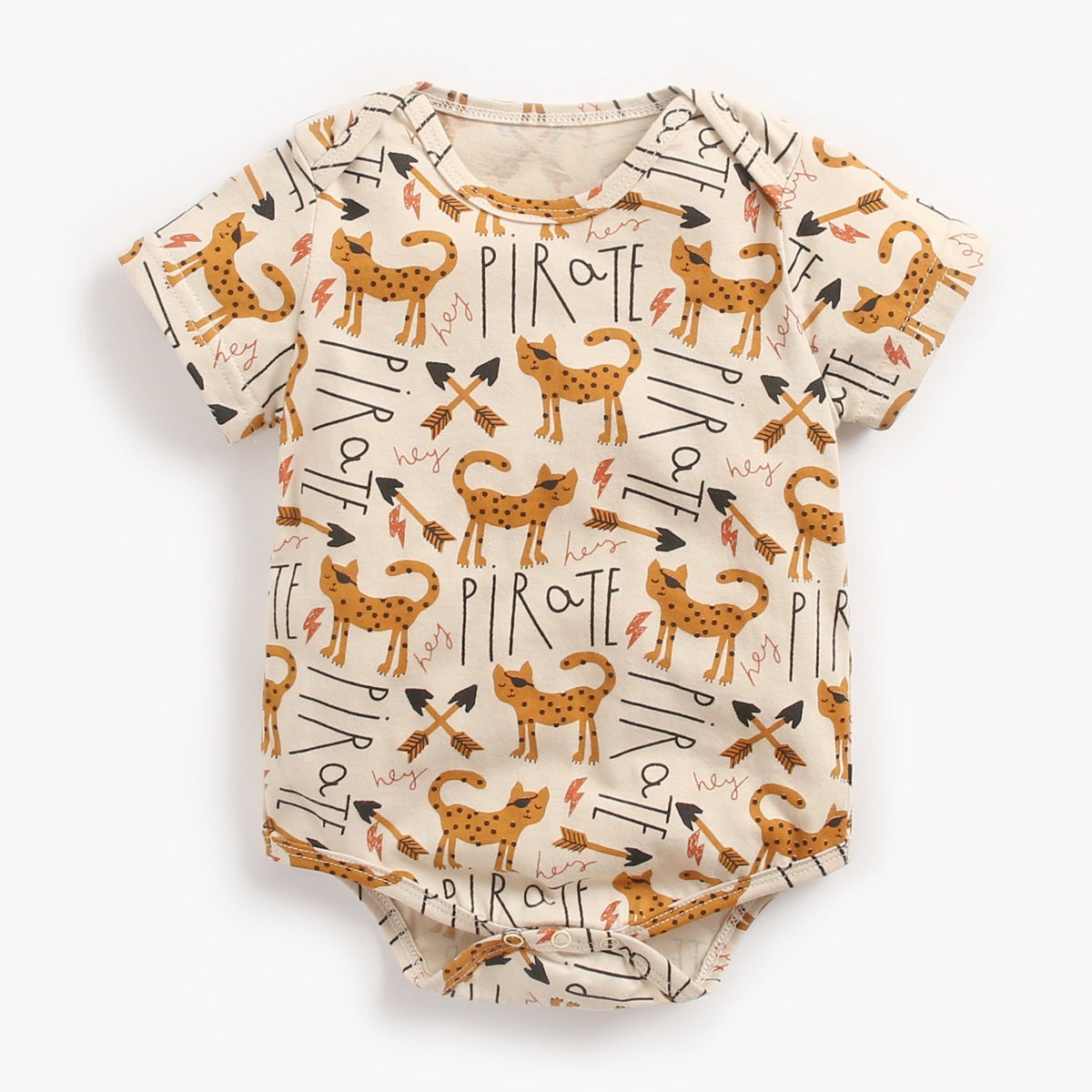 Cartoon Triangle Climbing Baby Romper – Unisex