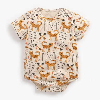 Cartoon Triangle Climbing Baby Romper – Unisex