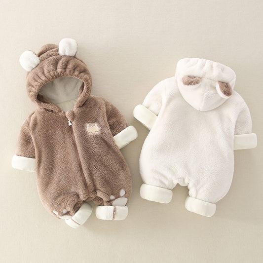 Newborn Winter Fleece Romper