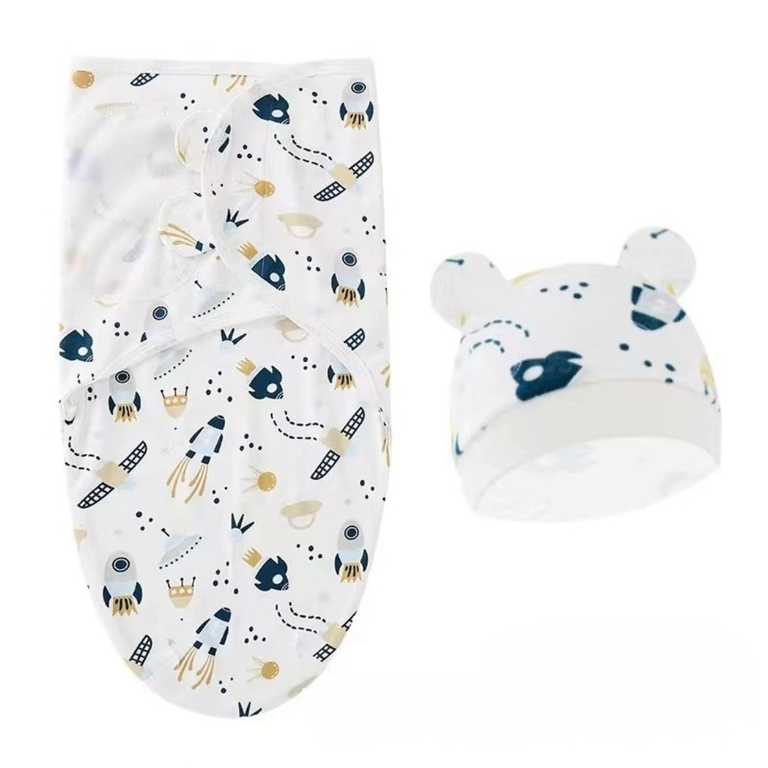 Baby Organic Swaddle Blanket/ Baby Wrap Set