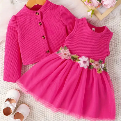 Baby Girl Floral Princess Dress Set