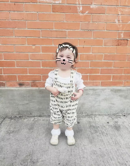 Striped Bear Romper