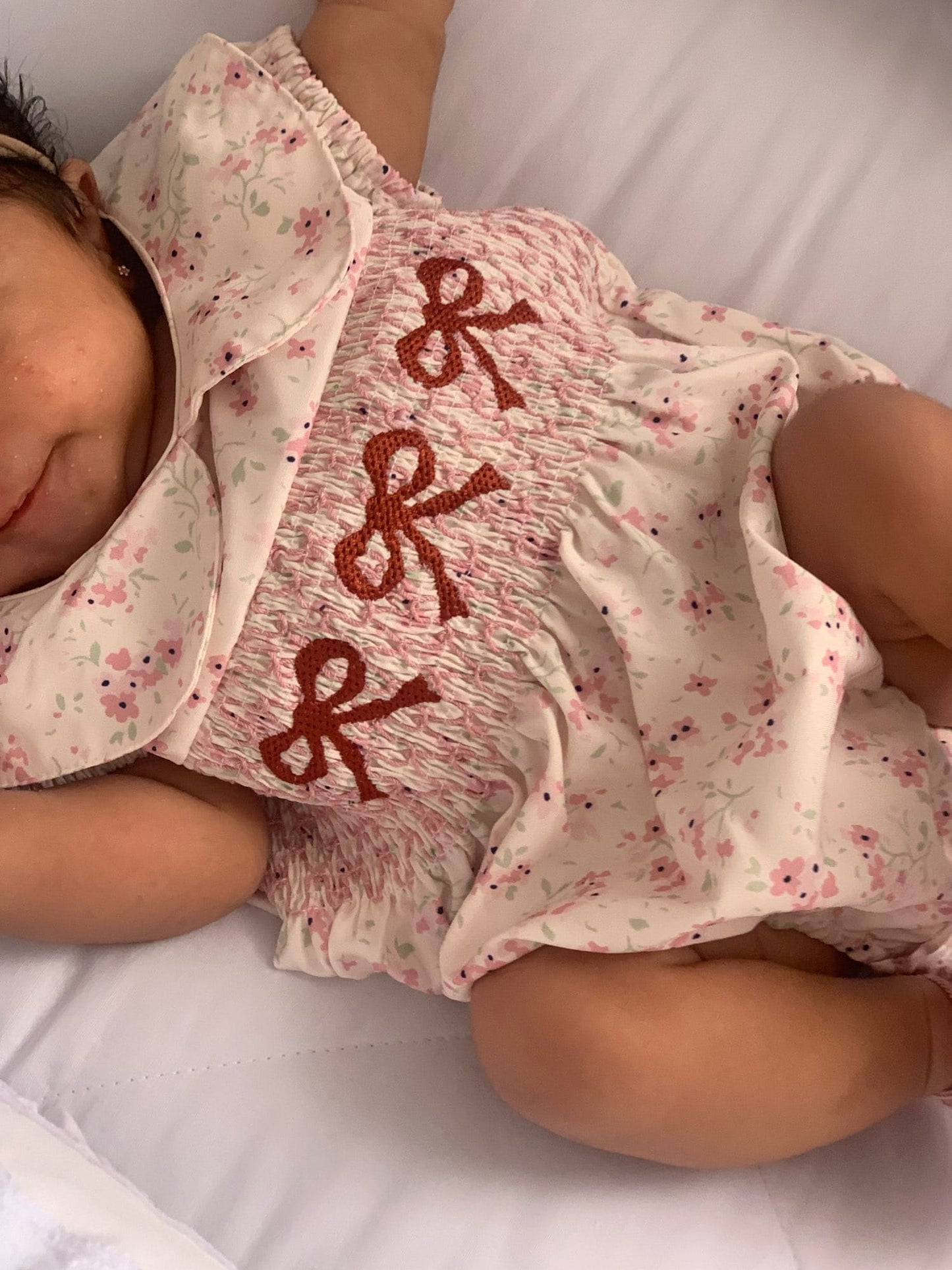 Baby Girl Floral Romper – Lightweight Summer One-Piece with Easy Button Closure