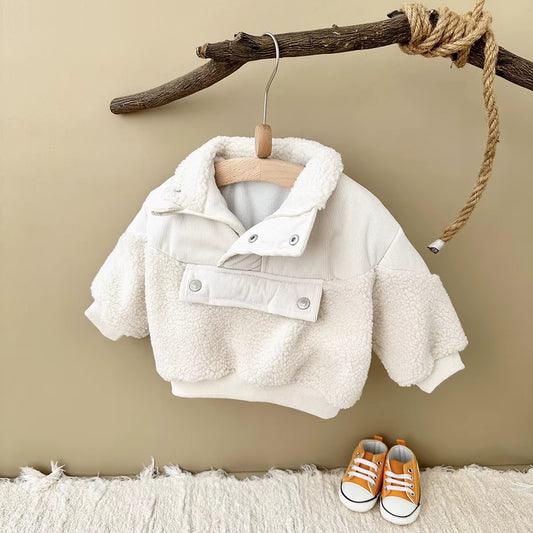 Baby & Toddler Teddy Fleece Pullover Jacket