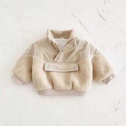 Baby & Toddler Teddy Fleece Pullover Jacket