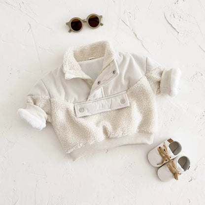 Baby & Toddler Teddy Fleece Pullover Jacket