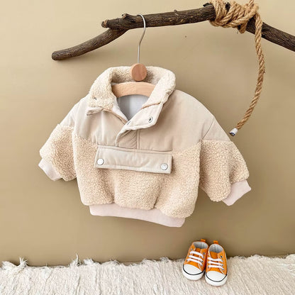 Baby & Toddler Teddy Fleece Pullover Jacket
