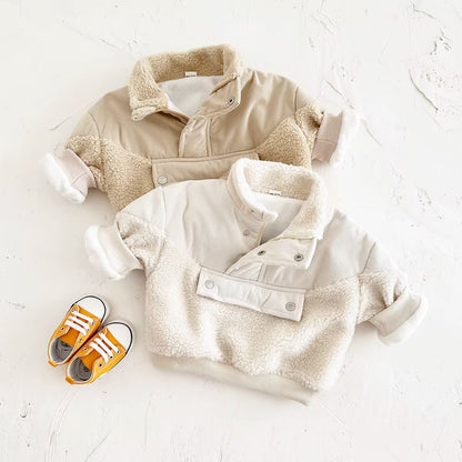 Baby & Toddler Teddy Fleece Pullover Jacket