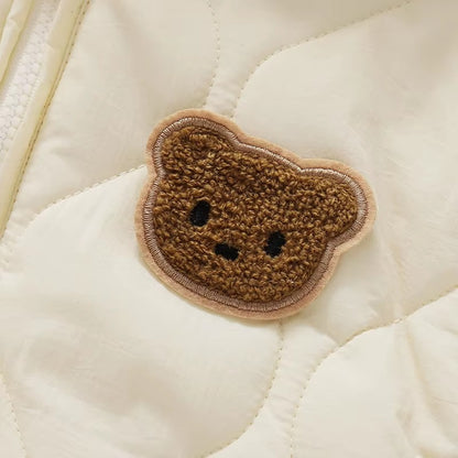 Baby Bear Ear Winter Snowsuit Romper