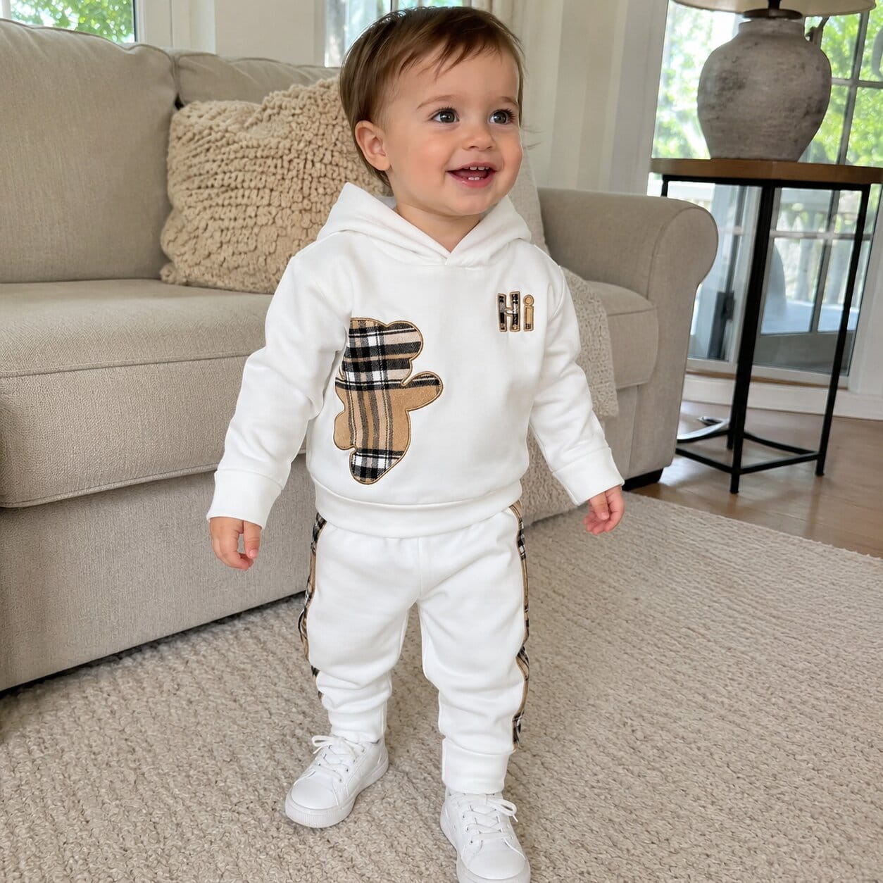 Baby Bear Hoodie Set – Soft 2-Piece Outfit