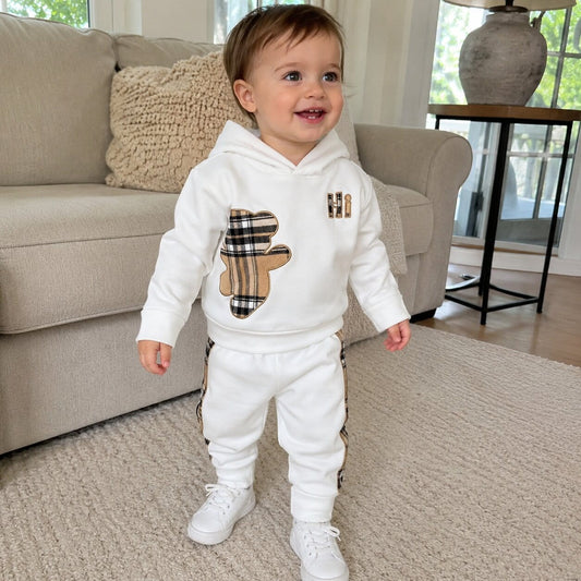 Baby Bear Hoodie Set – Soft 2-Piece Outfit