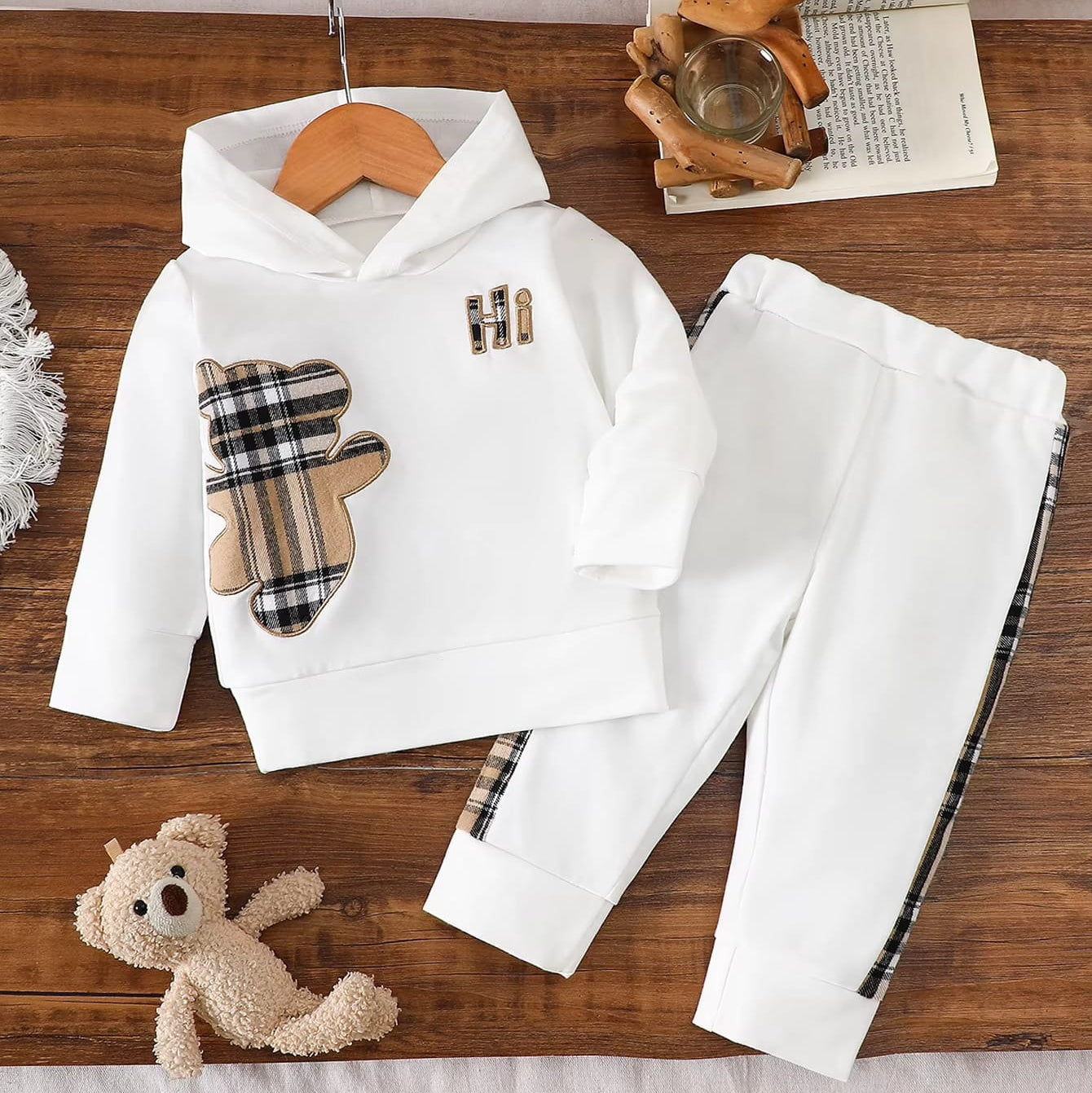 Baby Bear Hoodie Set – Soft 2-Piece Outfit