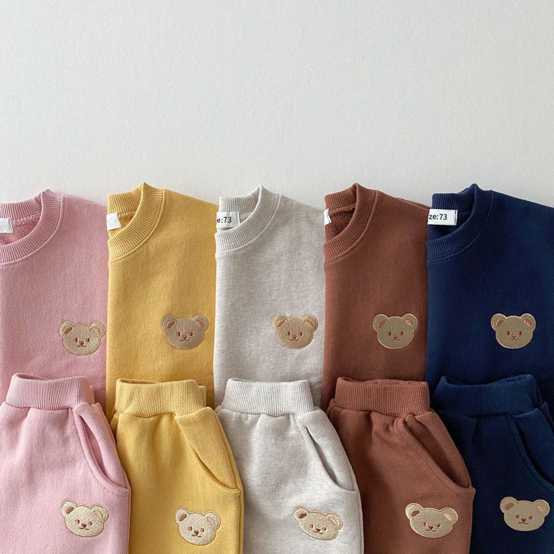 Baby Bear Sweatshirt Set – Soft 2-Piece Outfit