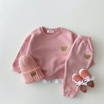 Baby Bear Sweatshirt Set – Soft 2-Piece Outfit