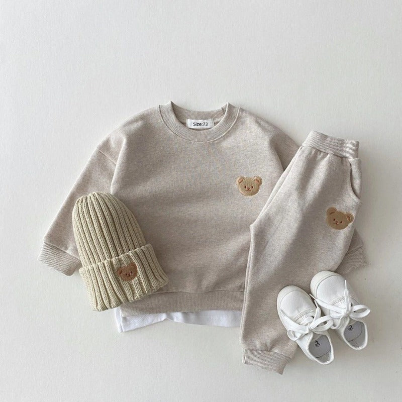 Baby Bear Sweatshirt Set – Soft 2-Piece Outfit