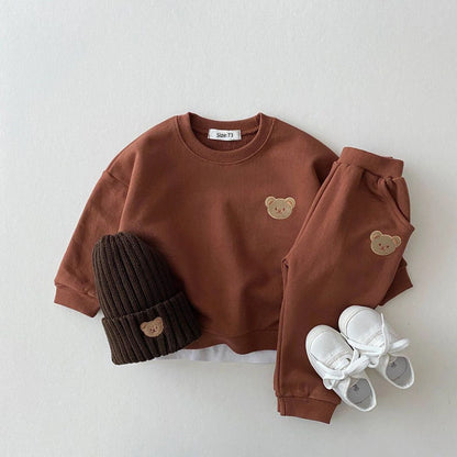 Baby Bear Sweatshirt Set – Soft 2-Piece Outfit