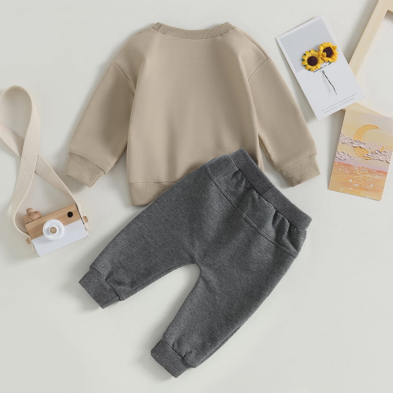 Baby Boy Little Dude Outfit Set