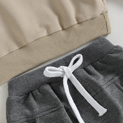 Baby Boy Little Dude Outfit Set