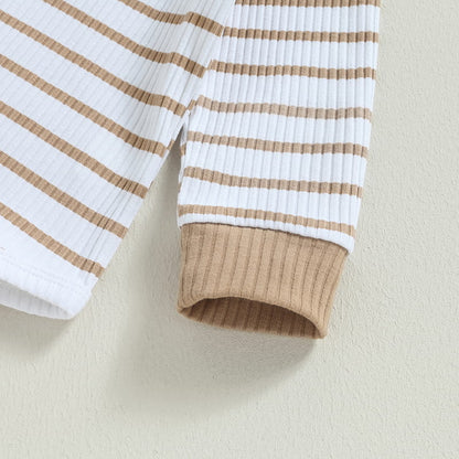 Baby Boy Striped Romper Set